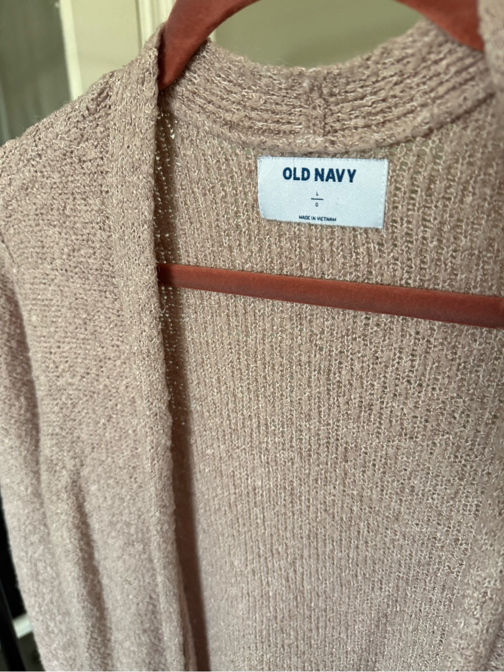 Old Navy Dusty Rose Open-Front Pocket Cardigan - Picture 3 of 6